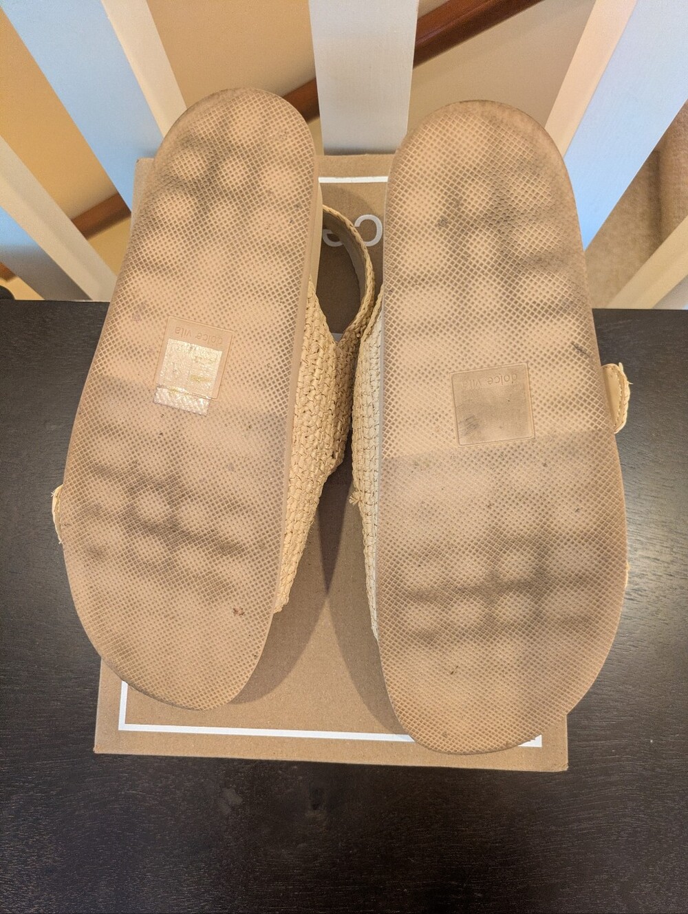 Dolce Vita NATURAL KNIT Women's Starla Crochet Sandals Size 8 - Picture 10 of 10